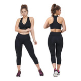 Conjunto Fitness Corsario Capri Com Cadarço Top Nadador