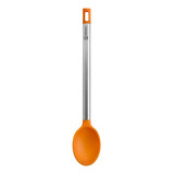 Cuchara De Cocina Utensilios Bra Acero Y Silicona Color Naranja