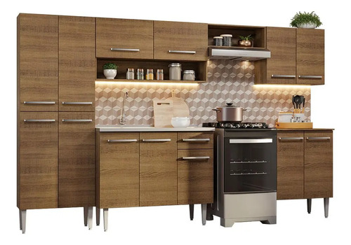 Cocina Integral 293cm Con Fregadero Emilly Madesa 08