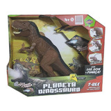 Brinquedo Planeta Dinossauro T-rex Com Vapor Da Toyng 42492