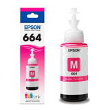 Botella De Tinta Color Magenta Epson T664 Modelo T664320 /v