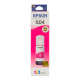 Cartucho Botella De Tinta Epson 504 T504320-al Magenta