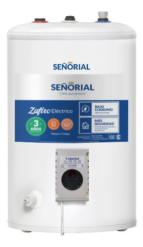 Termotanque Eléctrico 65 Lt Señorial Zafiro Tesz-65 Superior