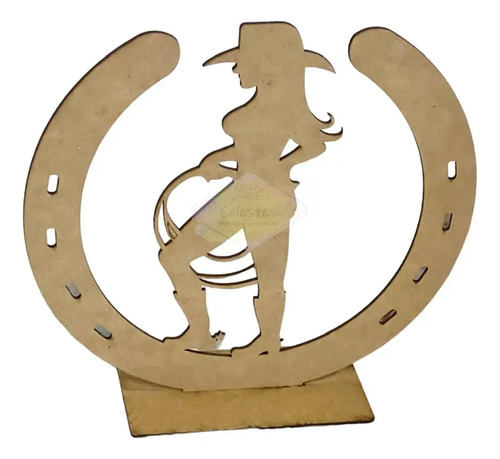 6 Centros De Mesa Vaqueros De Madera Mdf