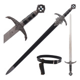 Espada Medieval Cruzada Excalibur Templaria Decorativa 85cm