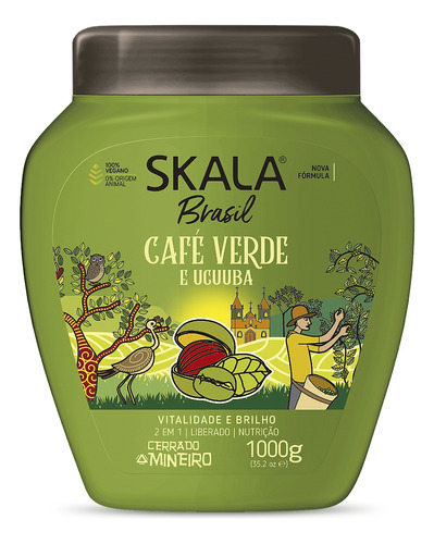 Skala Creme 2 Em 1 Café Verde E Ucuuba Nutrição E Vitalidade