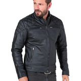 Jaqueta De Couro Grosso Masculina David Slim Motoqueiro