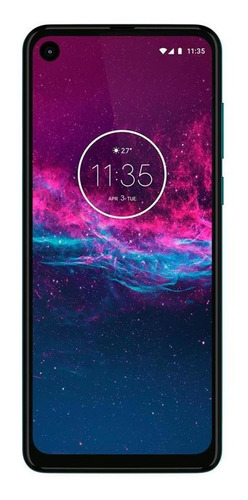 Motorola One Action 128gb Aquamarine Muito Bom - Usado