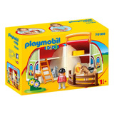 Playmobil 1 2 3 Primera Granja Maletin Cod 70180 La Torre