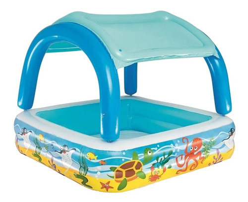 Pileta Inflable Con Techo Bebes 140cm 265l Verano Bestway