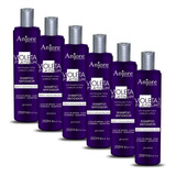 6 Shampoo Desamarelador Violeta Platinum 250m Anjore Atacado