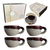 Set Desayuno Taza Artesanal Cerámica Box Kit Regalo Kvjc218