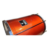 Repique Mor 16 X 8 Inca Percusion Sparkle Naranja Cromado 