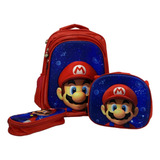 Kit Morral-bolso Mario Fontanero + Lonchera + Cartuchera