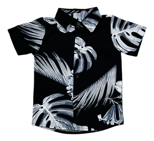 Camisa Floral Masculina Infantil Gola Polo Menino Estiloso