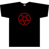 Camiseta Pentagrama Rock Black Metal Tv Tienda Urbanoz