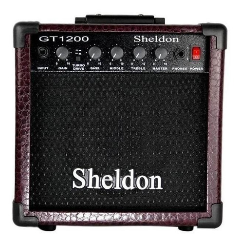 Amplificador Sheldon Gt1200 Para Guitarra De 15w Cor Roxo 110v/220v