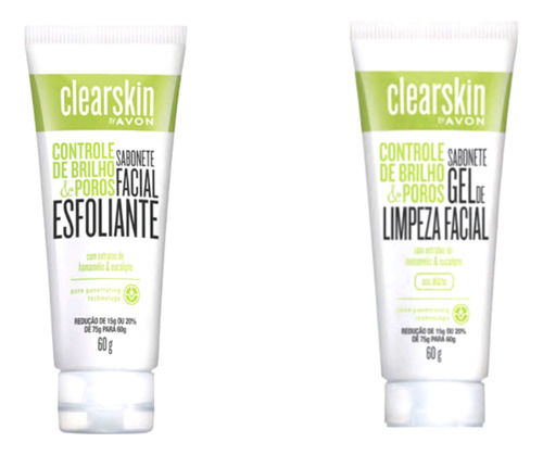 Avon Clearskin Kit Gel De Limpeza E Esfoliante Facial