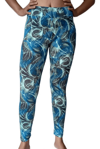 Calça Legging Estampada Cintura Alta Academia Esportes 