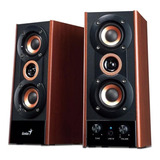 Parlantes Genius 2.0 + 14 Watts Caja Madera Premium Ramos Mejia