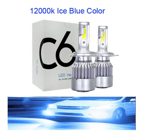 Coche 3000k 6000k H7 Color Dual H4 Bombilla Led Faro Blanco