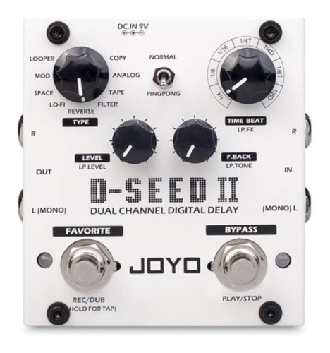 Pedal Guitarra Joyo D-seed 2 - Stereo Delay