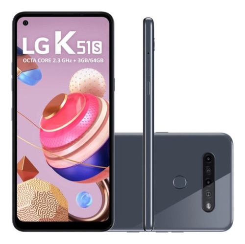 LG K51s Tela 6,55'' 4g 3gb Ram Titânio  64gb 