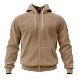 Moleton Blusa De Frio Ziper Liso Varias Cores Casaco Blusão