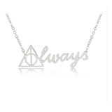 Collar Dije Plata .925 Always Harry Potter Hp Amor Pareja