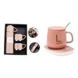 Set Termo Con Tazas Y Tazón Calentador Para Té Café Leche