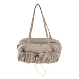 Bolso De Mujer Con Cordón En Las Axilas, Informal, Gorra Grande