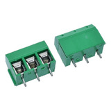 5x Pack Terminal Eléctrico Kf301- Verde 3 Pin