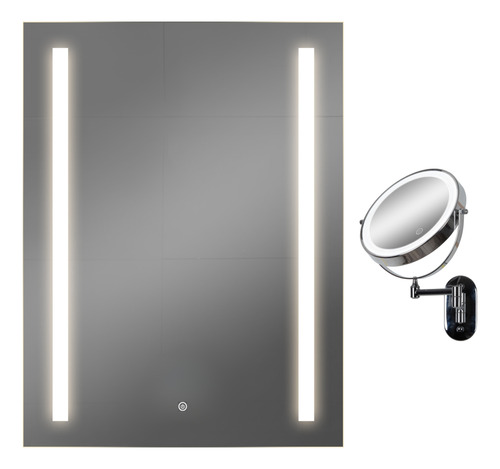 Combo Espejos Baño Luz Led Touch/táctil Reversibles