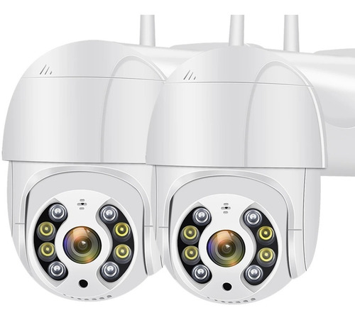 4x Câmera Ip Wifi Dome Rotativa Icsee Visão Noturna A8