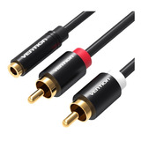 Vention - Cabo P2 Femea X 2rca Macho 1,5 Metros Vab-r01-b150