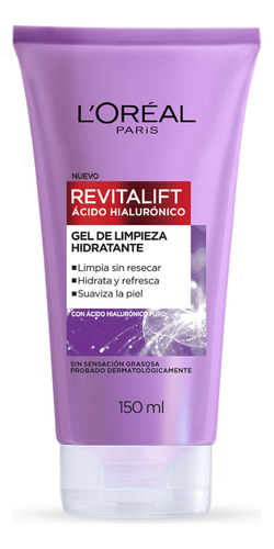 L'oréal Paris Gel Limpiador Facial Revitalift Ácido Hialurón