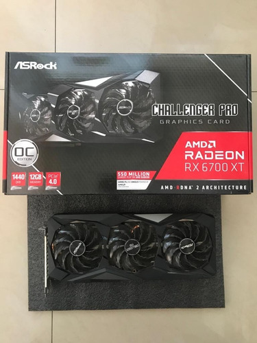 Placa De Video Amd Asrock 6700 Xt 12g