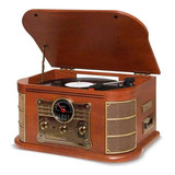 Vitrola Raveo Spazio Vintage Lp/usb/k7/cd/fm E Bluetooth