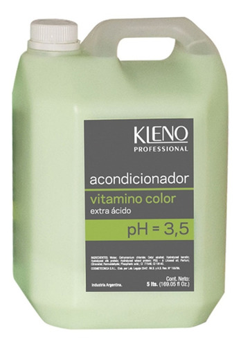 Acondicionador X 5 Litros Kleno, Vitamino Color  Extra Acido