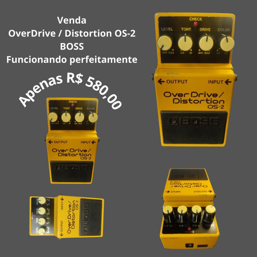 Pedal Overdrive/distortion Os-2 Boss