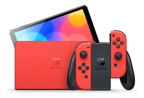 Nintendo Switch Oled 64gb Edição Limitada Mario Vermelho Pronta Entrega Com Nota Fiscal