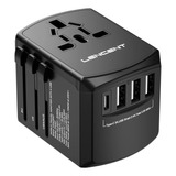 Adaptador Viajero Universal Usb Cargador Corriente Europeo