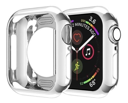 Carcasa Para Apple Watch Serie 5 Y 4 44mm Plateado