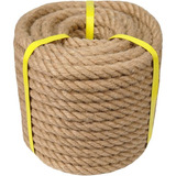 Cuerda De Yute Natural De Cáñamo Gruesa Resistente 26mmx30mt