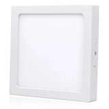 X3 Foco Panel Plafón Led 24w Sobrepuesto Cuadrado Luz Frio