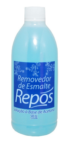 Removedor De Esmalte Unhas Base Acetona Repós 500 Ml