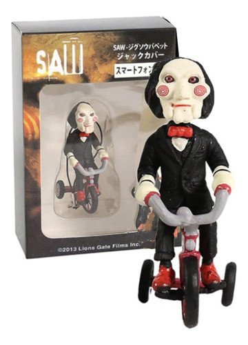 Chaveiro Pingente Jogos Mortais Saw Billy Puppet Bicicleta