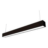 Luminaria Linear Office P/tubo Led 120cm Negro (precioxud)