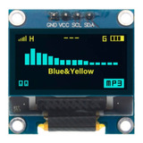8 X Display Oled 128x64 0.96 Gráfico Arduino Azul E Amarelo