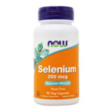 Now Foods Selenio 200mcg 90 Vegcaps Mineral Esencial Sin Sabor